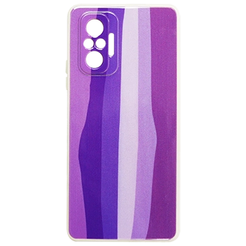 قاب سیلیکونی محافظ لنز رنگین کمانی مدل R12 مناسب برای گوشی های Redmi Note 10 Pro